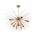 Loft Industry Modern - Brass Sun Chandelier